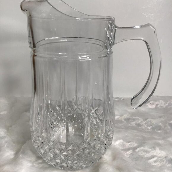 Vintage "Longchamp" Lead Crystal Water Pitcher - Never Used - Picture 2 of 5